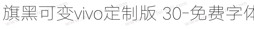 旗黑可变vivo定制版 30字体转换